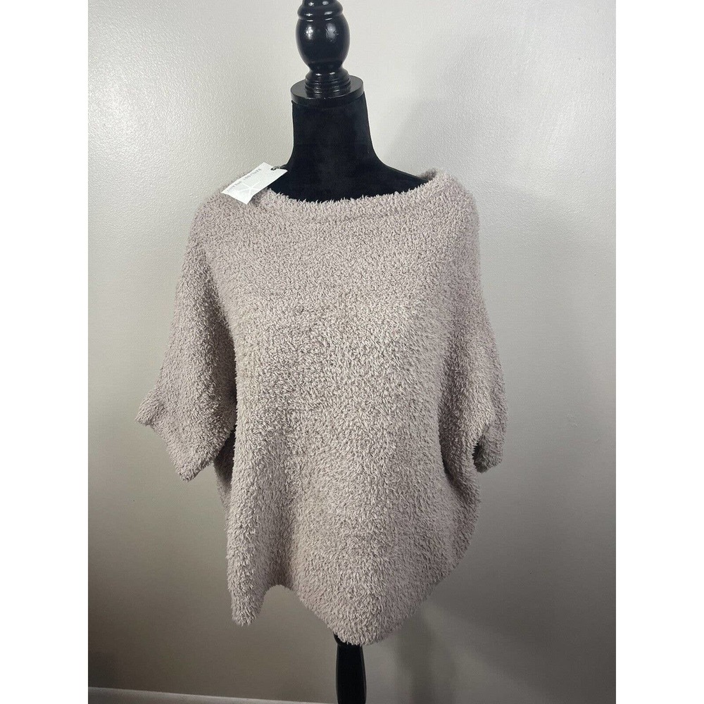 Barefoot Dreams Taupe Cozy Chic Dolman Pullover Top XL NWT! Super Soft!
